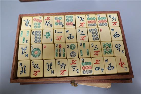 A mah jong set